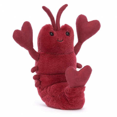 Peluche Jellycat Amuseable Red Heart - Love-Me Lobster