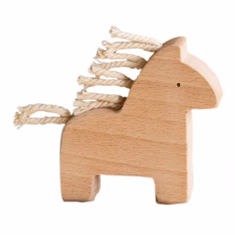 Joujou en bois en forme de cheval avec sa crinière - Dada
