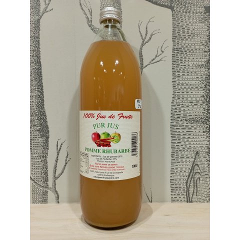 Pur jus Pomme rhubarbe