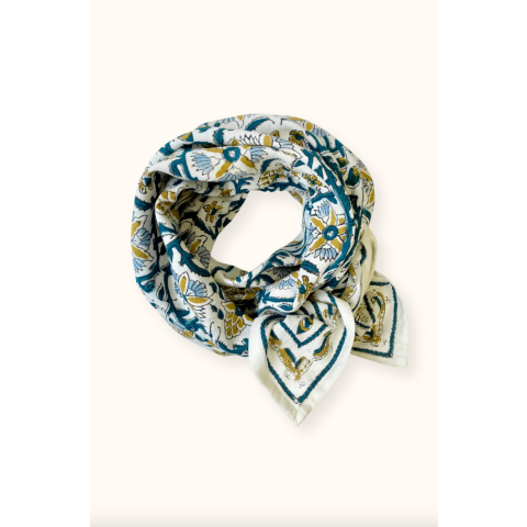 Big foulard Latika Bird Sable APACHES