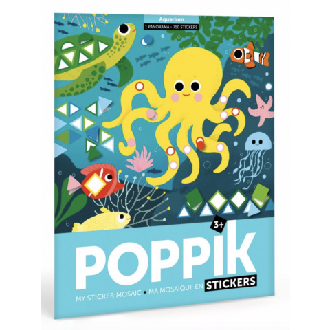 Poster panorama en stickers - POPPIK - Aquarium