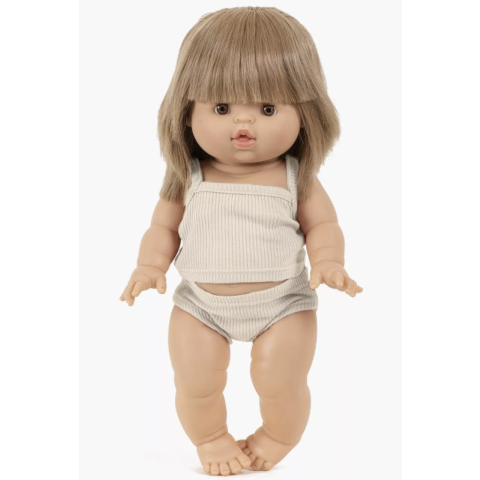 Les P'tits Basiques - Dessous fille Beige pour poupée MINIKANE