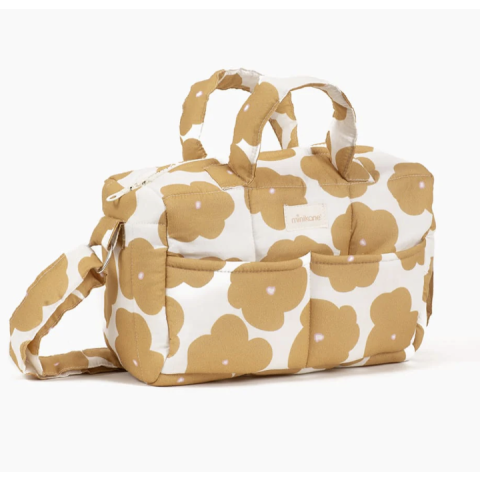 Sac à langer pour poupée MINIKANE en coton - Arty Flower