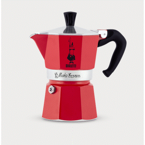 Moka expresso Bialetti 6 tasses Rouge