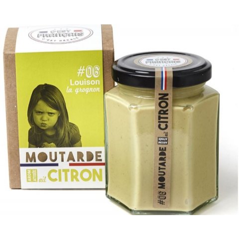 Moutarde Ail et Citron LOUISON LA GROGNON