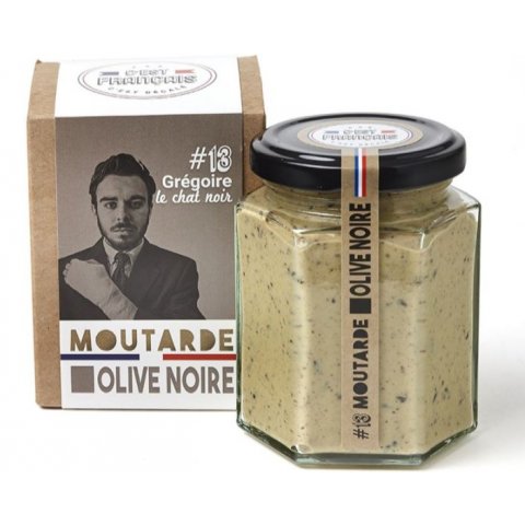 Moutarde Olive noire GRÉGOIRE LE CHAT NOIR 