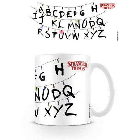 Mug Stranger Things guirlande alphabet