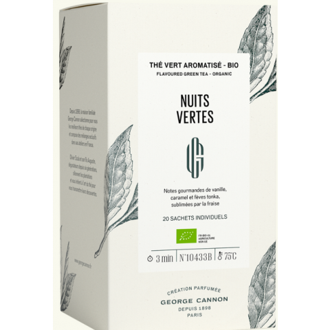 Thé vert aromatisé Nuits Vertes - 20 Sachets 