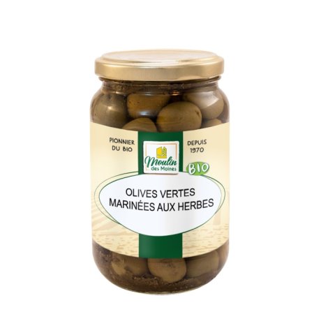 Olives vertes marinées aux herbes BIO
