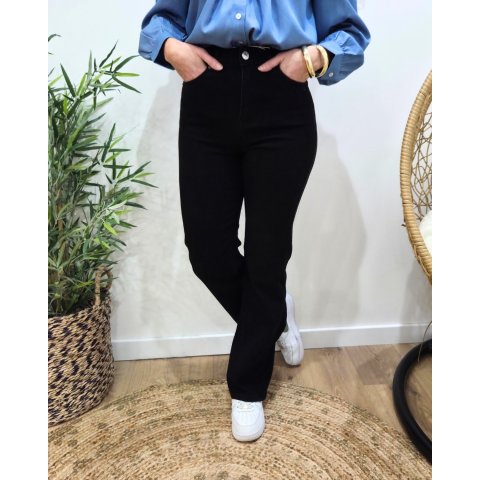 Jean femme noir wide leg