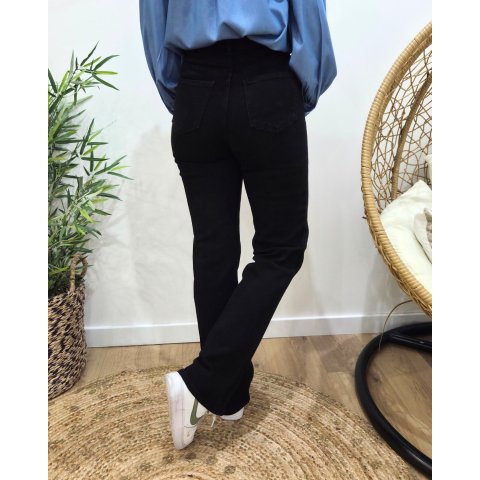 Jean femme noir wide leg