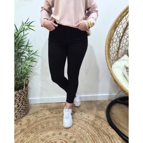 Pantalon femme marine skinny 7/8