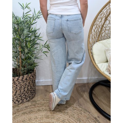 Jean femme super wide bleu très clair 