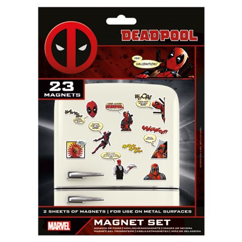 Pack de 23 aimants magnets Deadpool