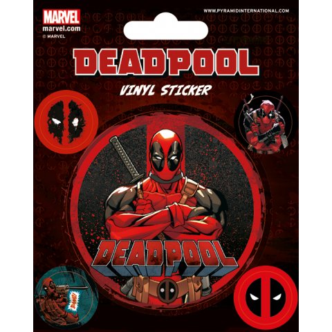 Pack de 5 Stickers Deadpool