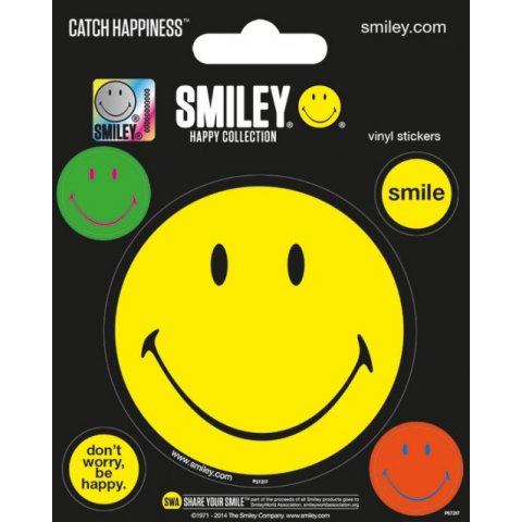 Pack de 5 Stickers Happy Collection Smiley