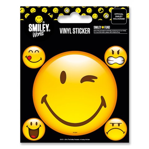 Pack de 5 Stickers Smiley Emoticon