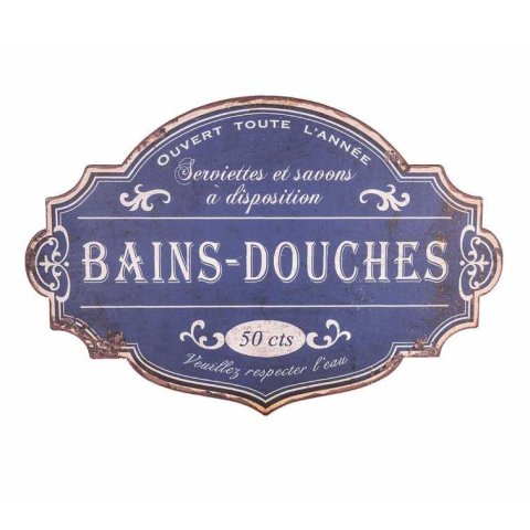 Panneau publicitaire Bains-Douches