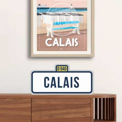 Panneau touristique / routier Wim' Calais