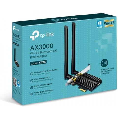 Carte WiFi Archer TX50E AX3000 - PCIe - 802.11ax - Bluetooth 5.0
