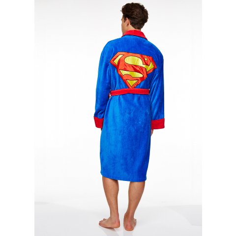Peignoir Adulte Bleu Roi Logo Superman