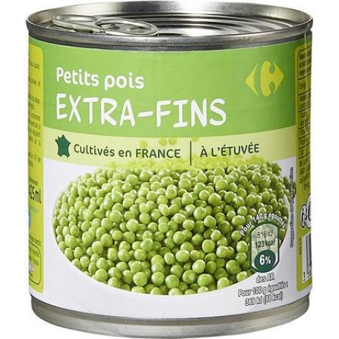Petits pois extra-fins CARREFOUR