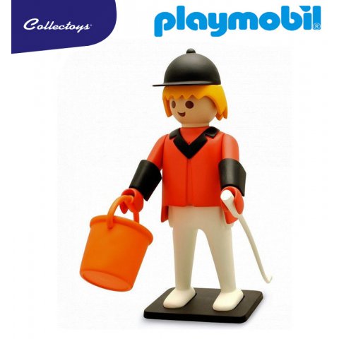 Figurine Résine Plastoy Playmobil Cavalier 21 cm