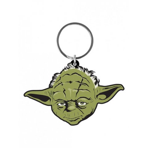 Porte-clés caoutchouc Yoda 6 cm Star Wars