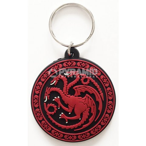 Porte-clés Targaryen Caoutchouc 6cm Game of Thrones