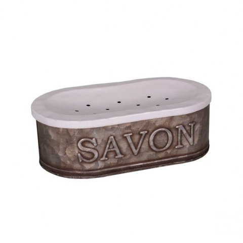Porte-savon en zinc