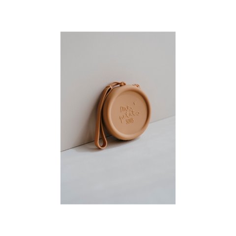 Porte monnaie enfant en silicone - Camel