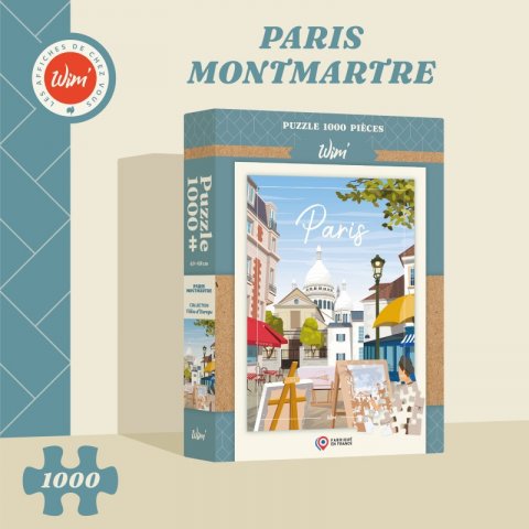 Puzzle 1000 pièces Wim' Paris MONTMARTRE