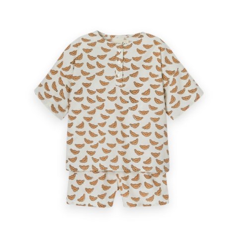 Pyjama enfant Muno - Croissant crème