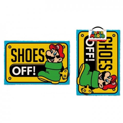 Tapis Paillasson Super Mario Shoes Off