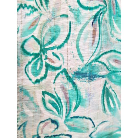  Robe longue femme fleurie verte fleurie Thémis