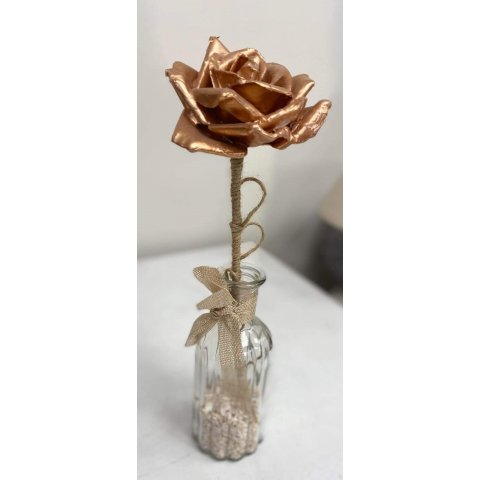 Rose éternelle or bronze