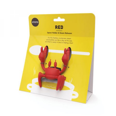 Porte-cuillère / échappe-vapeur Red le crabe par OTOTO