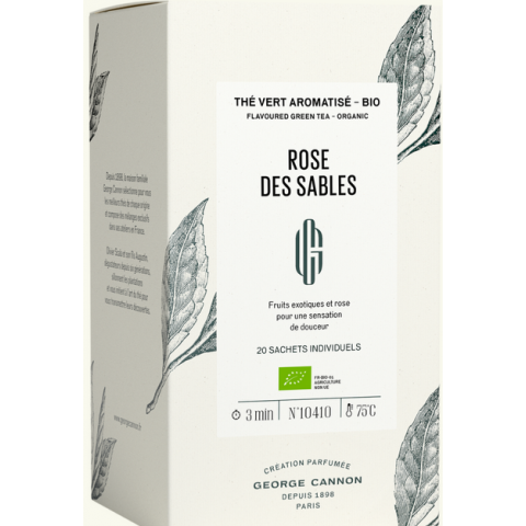 Thé vert aromatisé Rose des Sables - 20  Sachets 
