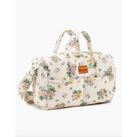 Sac à langer pour poupée MINIKANE - Printemps rose Emile & Ida