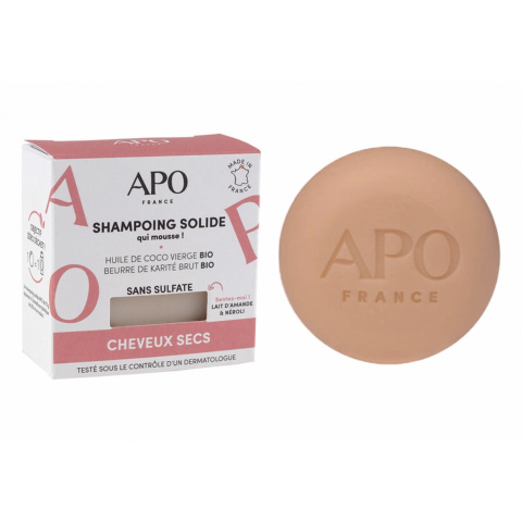 Shampoing solide APO - Cheveux secs - 75g