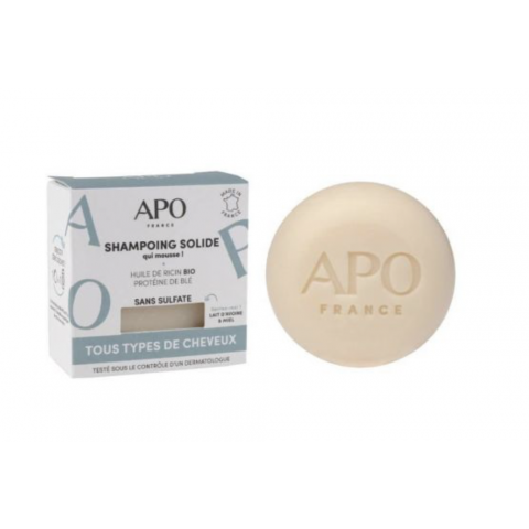 Shampoing solide APO - Tous types de cheveux - 75g