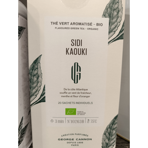 Thé vert aromatisé Sidi Kaouki - 20 Sachets 