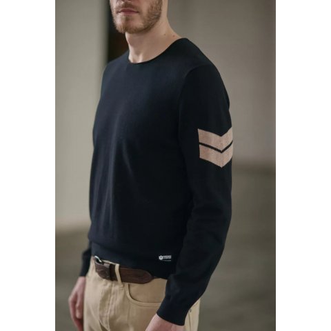 Pull col rond Homme, Black