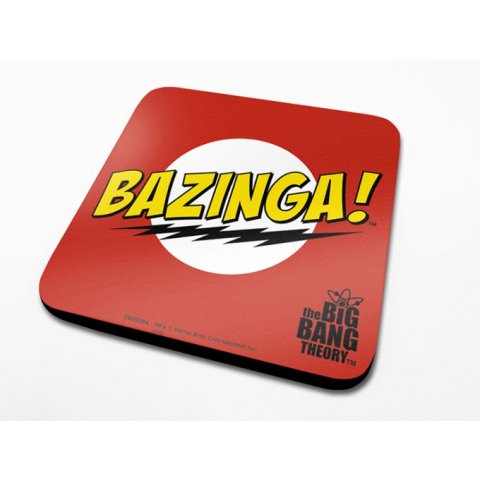 Sous-Verre Rouge Bazinga 10 x 10cm Big Bang Theory