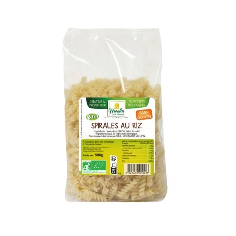 Spirales au riz sans gluten BIO
