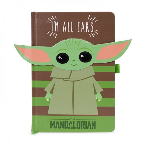 Carnet Bloc Notes Star Wars The Mandalorian I'M ALL EARS GREEN - 169504