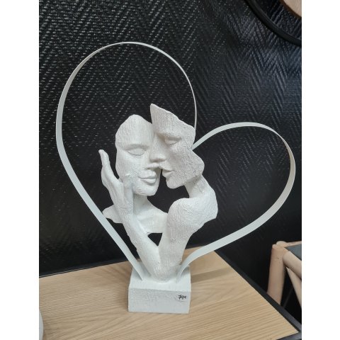 Statue couple Coeur