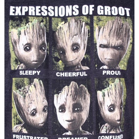 T-Shirt Expressions of Groot Gardiens de la Galaxie