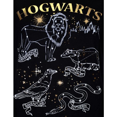 T-shirt Harry Potter femme Hogwarts animaux blasons