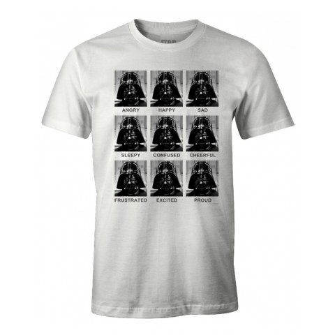 T-Shirt Star Wars blanc Vador Emotions